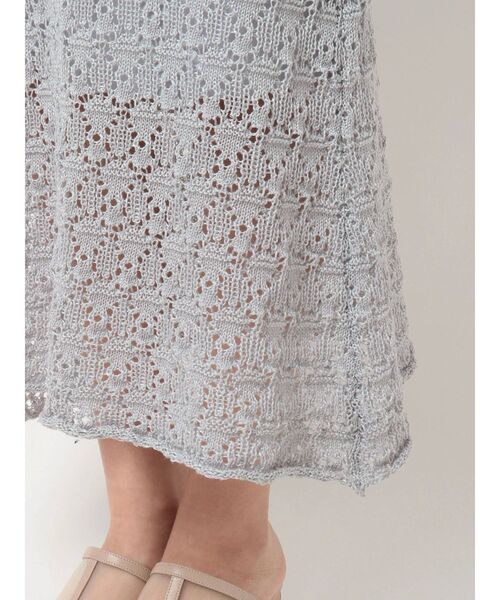 dazzlin（ダズリン）の「シアークロシェブラウジングワンピース（ワンピース・レディース・オフホワイト/ブルー/ベージュ・FREE）」の15枚目の写真