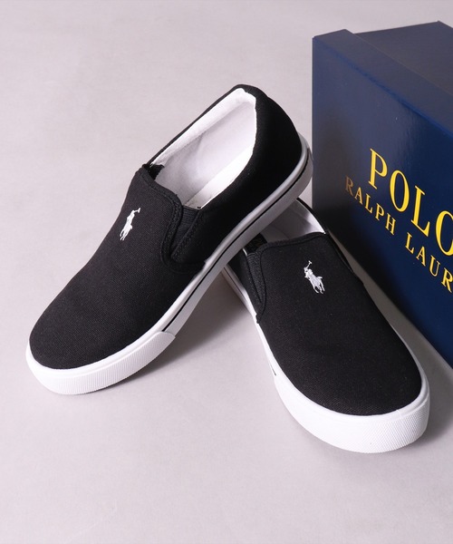 POLO RALPH LAUREN（ポロ ラルフ ローレン）の「【POLO Ralph Lauren】ワンポイント 刺繍 キャンバス スニーカー(CARVER TWIN GORE LITE)(RF102771/RF102772/RF102773)(EL)（スニーカー・レディース・ブラック×ホワイト/ホワイト×ネイビー/ネイビー×ホワイト・4h/4/5）」の9枚目の写真