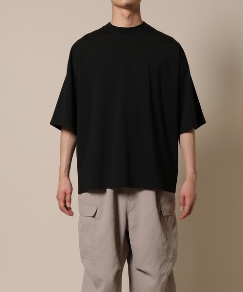 ADAM ET ROPE'（アダムエロペ）の「ドロップショルダー ビッグシルエットT（Tシャツ/カットソー・メンズ・ホワイト/ブラック/ベージュ・M/L）」の7枚目の写真