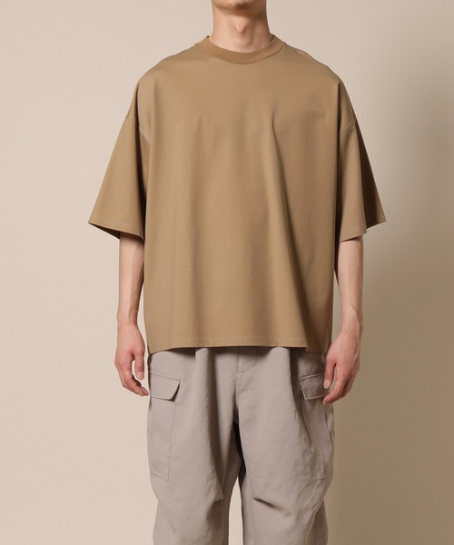 ADAM ET ROPE'（アダムエロペ）の「ドロップショルダー ビッグシルエットT（Tシャツ/カットソー・メンズ・ホワイト/ブラック/ベージュ・M/L）」の12枚目の写真