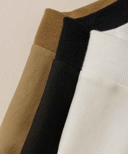 ADAM ET ROPE'（アダムエロペ）の「ドロップショルダー ビッグシルエットT（Tシャツ/カットソー・メンズ・ホワイト/ブラック/ベージュ・M/L）」の11枚目の写真