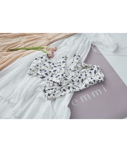 emmi yoga】ayaコラボ FLOEWRブラトップ（チューブトップ