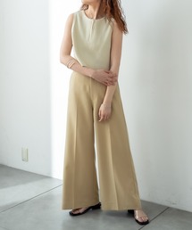 mystic | センタープレスワイドパンツ(スラックス)