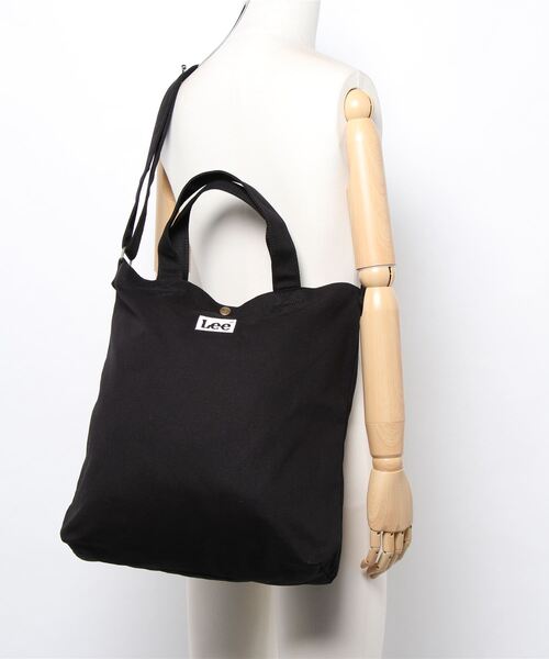 Lee（リー）の「LEE / ワンポイントロゴ刺繍 2WAY トートバッグ（トートバッグ・レディース・ホワイト/ブラック/ベージュ/ブラウン/グレー/カーキ・FREE）」の7枚目の写真