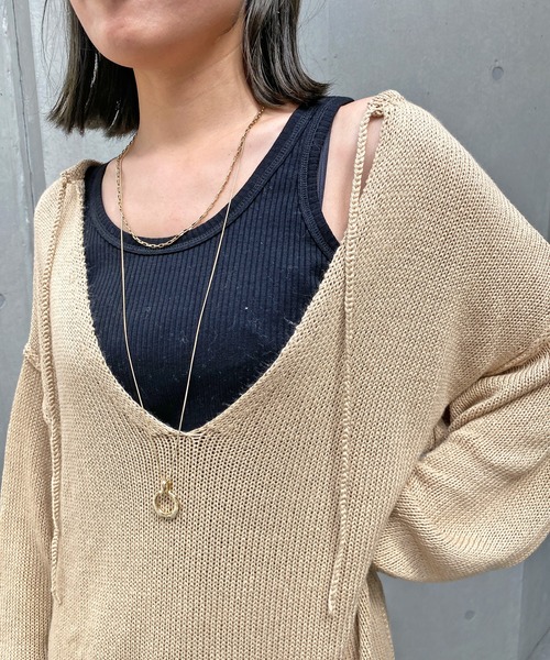 Omekashi(オメカシ)の「アメスリタンクトップ(タンクトップ・レディース・ミント/オフホワイト/ブラック・ONE SIZE)」の2枚目の写真