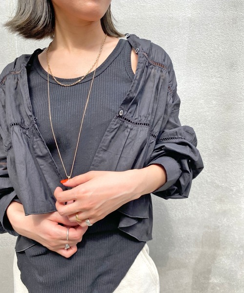 Omekashi(オメカシ)の「アメスリタンクトップ(タンクトップ・レディース・ミント/オフホワイト/ブラック・ONE SIZE)」の14枚目の写真