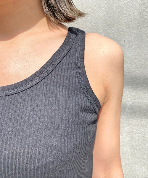 Omekashi(オメカシ)の「アメスリタンクトップ(タンクトップ・レディース・ミント/オフホワイト/ブラック・ONE SIZE)」の9枚目の写真