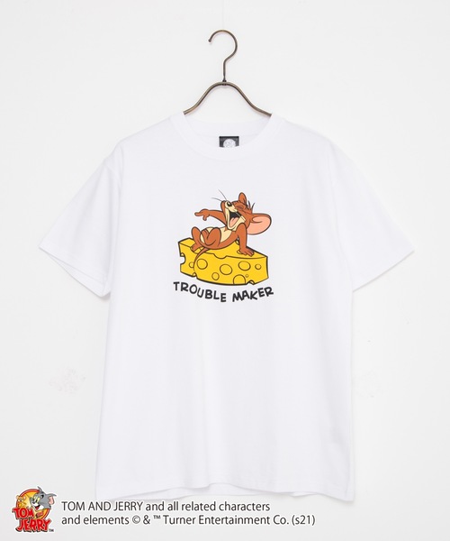 LB/S （エルビーエス）の「【TOM AND JERRY/トムとジェリー】 別注プリントTシャツ（Tシャツ/カットソー・メンズ・ホワイト/ブラック/ベージュ/ピンク/ブルー/ホワイト系その他/ピンク系その他/その他1/その他2/ベージュ系その他・SMALL/MEDIUM/LARGE/X-LARGE）」の10枚目の写真