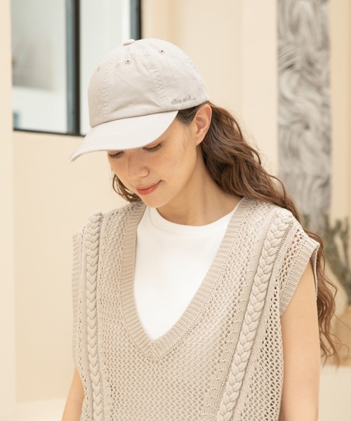 niko and...（ニコアンド）の「オリジナル草木染めキャップ（キャップ・レディース・ベージュ/グリーン/モカ/シャーベット・FREE）」の3枚目の写真