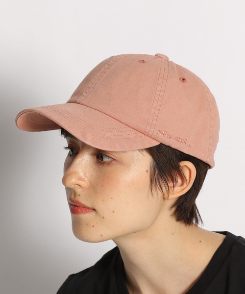 niko and...（ニコアンド）の「オリジナル草木染めキャップ（キャップ・レディース・ベージュ/グリーン/モカ/シャーベット・FREE）」の4枚目の写真