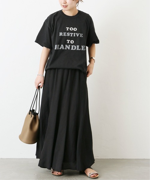 JOURNAL STANDARD（ジャーナルスタンダード）の「【Odub/オーダブ】too restive to handle Tシャツ◆（Tシャツ/カットソー・レディース・ナチュラル/ネイビー/ブラック・FREE）」の7枚目の写真