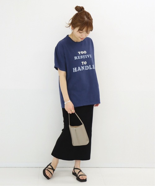 JOURNAL STANDARD（ジャーナルスタンダード）の「【Odub/オーダブ】too restive to handle Tシャツ◆（Tシャツ/カットソー・レディース・ナチュラル/ネイビー/ブラック・FREE）」の15枚目の写真