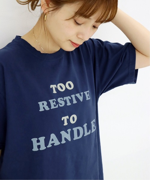 JOURNAL STANDARD（ジャーナルスタンダード）の「【Odub/オーダブ】too restive to handle Tシャツ◆（Tシャツ/カットソー・レディース・ナチュラル/ネイビー/ブラック・FREE）」の12枚目の写真