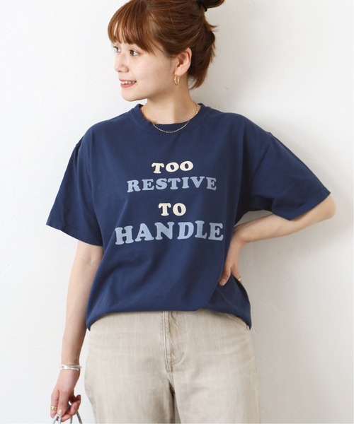 JOURNAL STANDARD（ジャーナルスタンダード）の「【Odub/オーダブ】too restive to handle Tシャツ◆（Tシャツ/カットソー・レディース・ナチュラル/ネイビー/ブラック・FREE）」の5枚目の写真