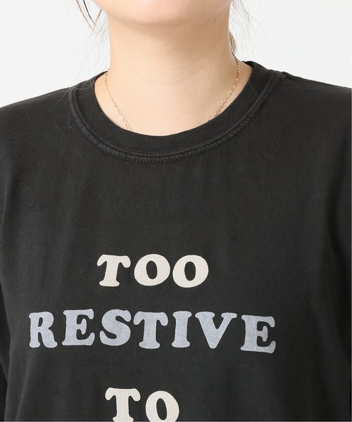JOURNAL STANDARD（ジャーナルスタンダード）の「【Odub/オーダブ】too restive to handle Tシャツ◆（Tシャツ/カットソー・レディース・ナチュラル/ネイビー/ブラック・FREE）」の20枚目の写真