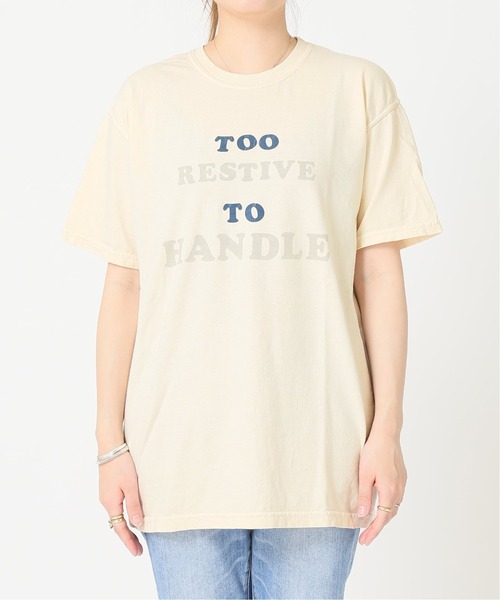 JOURNAL STANDARD（ジャーナルスタンダード）の「【Odub/オーダブ】too restive to handle Tシャツ◆（Tシャツ/カットソー・レディース・ナチュラル/ネイビー/ブラック・FREE）」の21枚目の写真