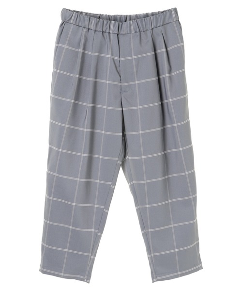 CRAFT STANDARD BOUTIQUE（クラフトスタンダードブティック）の「ストレッチPE2タックイージーパンツ　＊（その他パンツ・メンズ・チャコールグレー/チェック/ブルー系その他5・LL/M/L）」の3枚目の写真