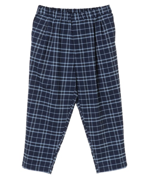 CRAFT STANDARD BOUTIQUE（クラフトスタンダードブティック）の「ストレッチPE2タックイージーパンツ　＊（その他パンツ・メンズ・チャコールグレー/チェック/ブルー系その他5・LL/M/L）」の2枚目の写真