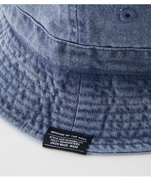 AZUL by moussy(アズールバイマウジー)の「NEWHATTAN×AZUL PIGMENT HAT/NEWHATTAN×AZULピグメントハット(ハット・メンズ・ネイビー/オフホワイト/オレンジ・FREE)」の8枚目の写真