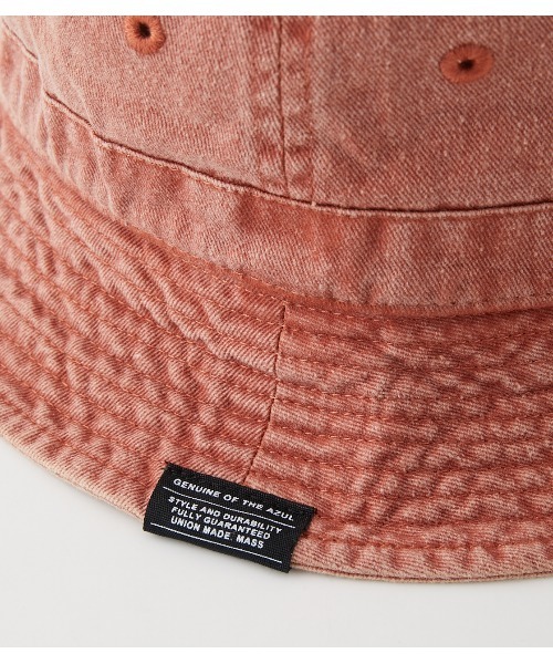 AZUL by moussy(アズールバイマウジー)の「NEWHATTAN×AZUL PIGMENT HAT/NEWHATTAN×AZULピグメントハット(ハット・メンズ・ネイビー/オフホワイト/オレンジ・FREE)」の13枚目の写真