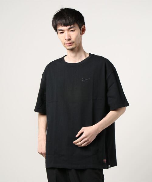 schott(ショット)の「Schott(ショット) OVERSIZE T-SHIRT BASIC LOGO(Tシャツ/カットソー・メンズ・ホワイト/ブラック/ブルー・LARGE/X-LARGE/MEDIUM)」の3枚目の写真