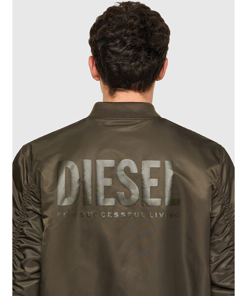 DIESEL ディーゼル メンズLサイズ MA-1 カーキ　リバーシブル DIESEL（ディーゼル）の「メンズ ジャケット MA-1 リバーシブル
