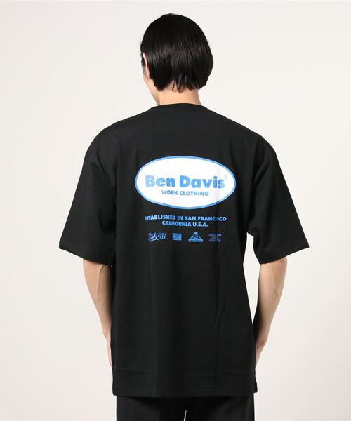 BEN DAVIS（ベンデイビス）の「【BENDAVIS／ベンデイビス】BEN MARKETING LOGO EXTRA SMOOTH　半袖Tシャツ（Tシャツ/カットソー・メンズ・ホワイト/ブラック/ブルー・M/L/XL）」の7枚目の写真