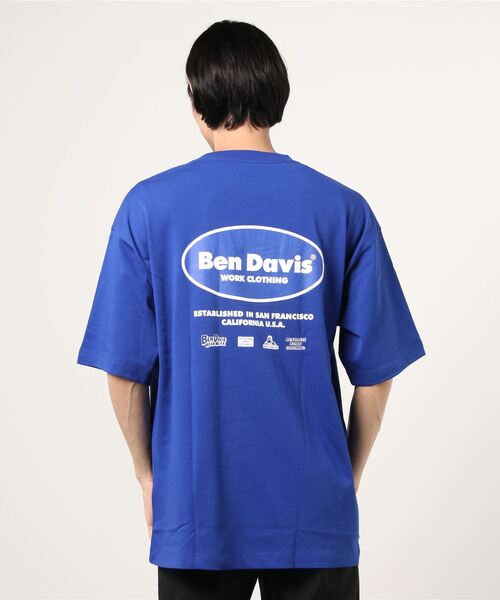 BEN DAVIS（ベンデイビス）の「【BENDAVIS／ベンデイビス】BEN MARKETING LOGO EXTRA SMOOTH　半袖Tシャツ（Tシャツ/カットソー・メンズ・ホワイト/ブラック/ブルー・M/L/XL）」の9枚目の写真