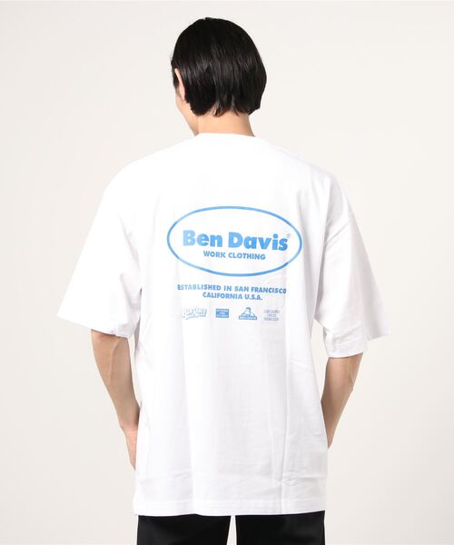 BEN DAVIS（ベンデイビス）の「【BENDAVIS／ベンデイビス】BEN MARKETING LOGO EXTRA SMOOTH　半袖Tシャツ（Tシャツ/カットソー・メンズ・ホワイト/ブラック/ブルー・M/L/XL）」の5枚目の写真