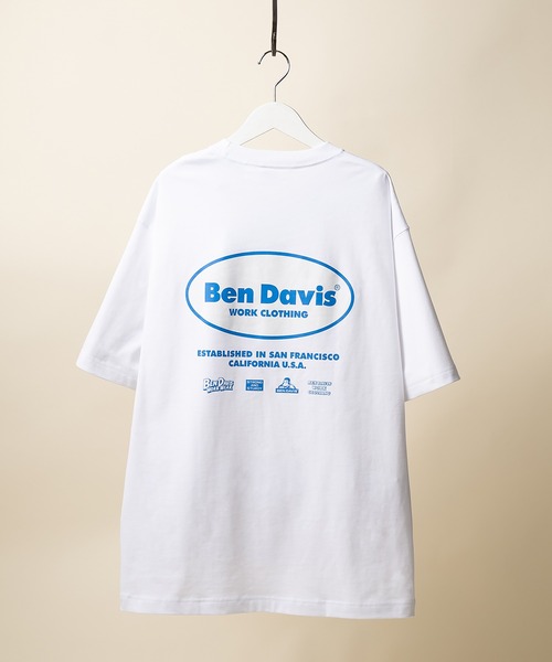 BEN DAVIS（ベンデイビス）の「【BENDAVIS／ベンデイビス】BEN MARKETING LOGO EXTRA SMOOTH　半袖Tシャツ（Tシャツ/カットソー・メンズ・ホワイト/ブラック/ブルー・M/L/XL）」の16枚目の写真