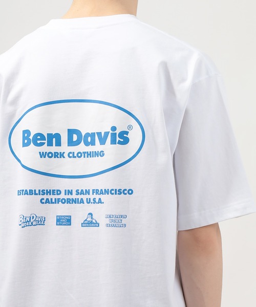 BEN DAVIS（ベンデイビス）の「【BENDAVIS／ベンデイビス】BEN MARKETING LOGO EXTRA SMOOTH　半袖Tシャツ（Tシャツ/カットソー・メンズ・ホワイト/ブラック/ブルー・M/L/XL）」の22枚目の写真