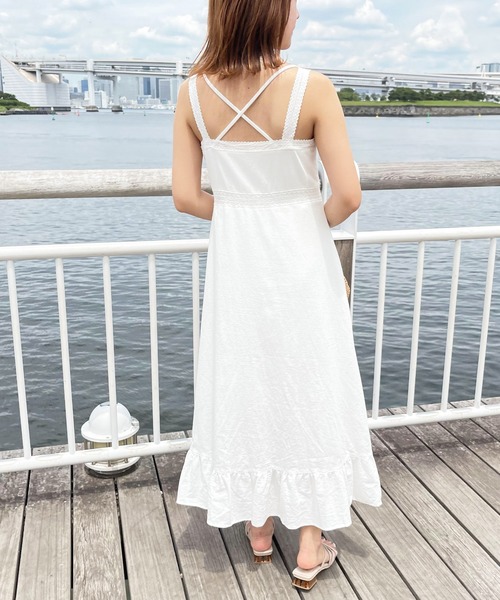 apres jour clair(アプレジュールクレア)の「【apres jour clair】刺繍キャミワンピース【ZOZOTOWN限定アイテム】(ワンピース・レディース・オフホワイト/ライトベージュ・X-LARGE/フリー)」の19枚目の写真