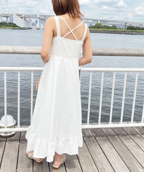 apres jour clair(アプレジュールクレア)の「【apres jour clair】刺繍キャミワンピース【ZOZOTOWN限定アイテム】(ワンピース・レディース・オフホワイト/ライトベージュ・X-LARGE/フリー)」の15枚目の写真