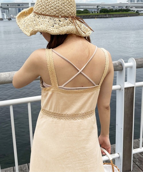 apres jour clair(アプレジュールクレア)の「【apres jour clair】刺繍キャミワンピース【ZOZOTOWN限定アイテム】(ワンピース・レディース・オフホワイト/ライトベージュ・X-LARGE/フリー)」の7枚目の写真