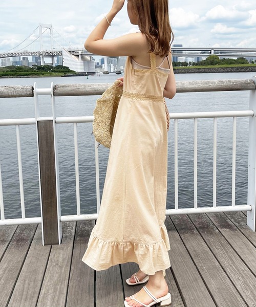 apres jour clair(アプレジュールクレア)の「【apres jour clair】刺繍キャミワンピース【ZOZOTOWN限定アイテム】(ワンピース・レディース・オフホワイト/ライトベージュ・X-LARGE/フリー)」の18枚目の写真