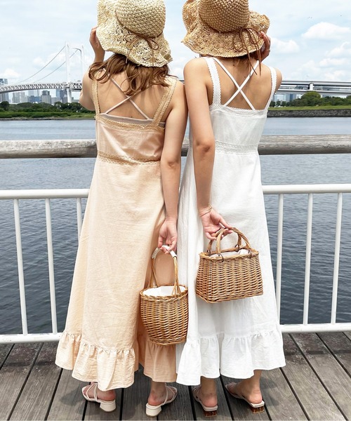 apres jour clair(アプレジュールクレア)の「【apres jour clair】刺繍キャミワンピース【ZOZOTOWN限定アイテム】(ワンピース・レディース・オフホワイト/ライトベージュ・X-LARGE/フリー)」の10枚目の写真