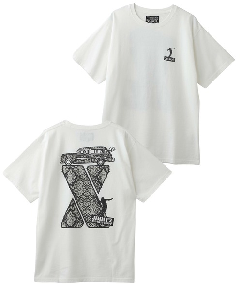 X-girl（エックスガール）の「X-girl × JIMMY’Z PYTHON S/S TEE（Tシャツ/カットソー・レディース・ライトブルー/ホワイト・L/M/XL/S）」の15枚目の写真