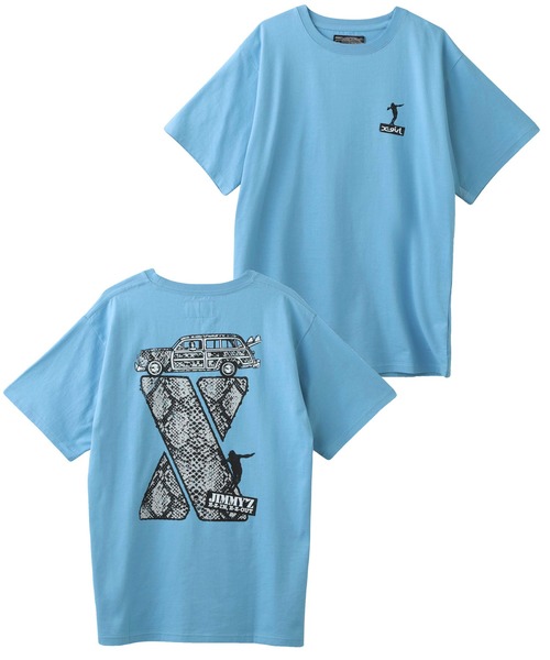 X-girl（エックスガール）の「X-girl × JIMMY’Z PYTHON S/S TEE（Tシャツ/カットソー・レディース・ライトブルー/ホワイト・L/M/XL/S）」の20枚目の写真