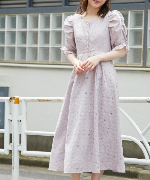 セール 綿レーススクエアネックパワショルワンピース ワンピース Olive Des Olive オリーブデオリーブ のファッション通販 Zozotown