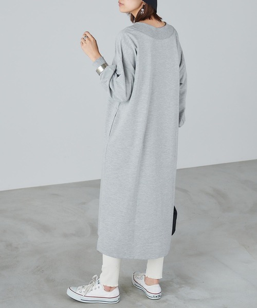 Chaco closet（チャコ クローゼット）の「裾フレアデザインコットンリブレギンス（レギンス/スパッツ・レディース・ブラック/グレー/オフホワイト・FREE）」の5枚目の写真