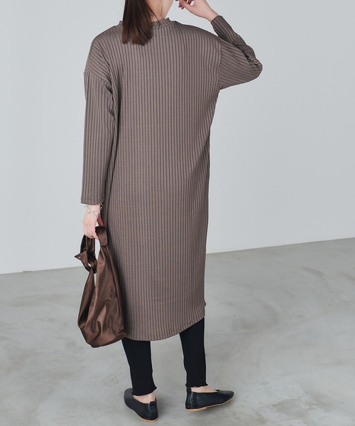 Chaco closet（チャコ クローゼット）の「裾フレアデザインコットンリブレギンス（レギンス/スパッツ・レディース・ブラック/グレー/オフホワイト・FREE）」の9枚目の写真