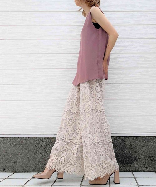 Q（キュー）の「シアーノースリブラウス（シャツ/ブラウス・レディース・ライトグレー/ブラック/テラコッタ・MEDIUM）」の8枚目の写真