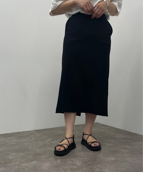 apres jour mignon（アプレジュールミニョン）の「ポンチナロースカート 【ZOZOTOWN限定アイテム】（スカート・レディース・グリーン/杢グレー/ブラック/ブルー・X-LARGE/フリー）」の14枚目の写真