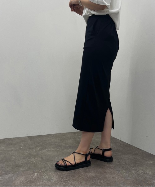 apres jour mignon（アプレジュールミニョン）の「ポンチナロースカート 【ZOZOTOWN限定アイテム】（スカート・レディース・グリーン/杢グレー/ブラック/ブルー・X-LARGE/フリー）」の15枚目の写真