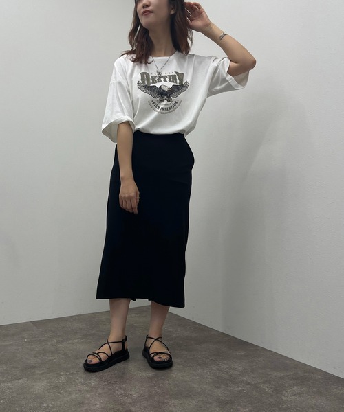 apres jour mignon（アプレジュールミニョン）の「ポンチナロースカート 【ZOZOTOWN限定アイテム】（スカート・レディース・グリーン/杢グレー/ブラック/ブルー・X-LARGE/フリー）」の17枚目の写真