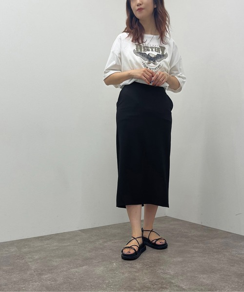 apres jour mignon（アプレジュールミニョン）の「ポンチナロースカート 【ZOZOTOWN限定アイテム】（スカート・レディース・グリーン/杢グレー/ブラック/ブルー・X-LARGE/フリー）」の18枚目の写真