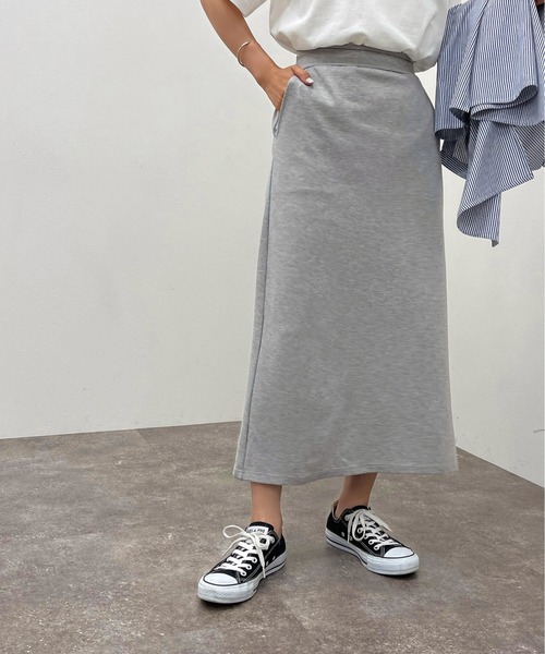 apres jour mignon（アプレジュールミニョン）の「ポンチナロースカート 【ZOZOTOWN限定アイテム】（スカート・レディース・グリーン/杢グレー/ブラック/ブルー・X-LARGE/フリー）」の22枚目の写真