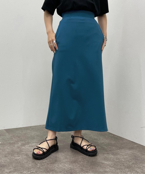 apres jour mignon（アプレジュールミニョン）の「ポンチナロースカート 【ZOZOTOWN限定アイテム】（スカート・レディース・グリーン/杢グレー/ブラック/ブルー・X-LARGE/フリー）」の8枚目の写真