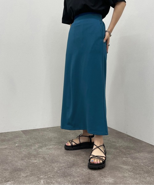 apres jour mignon（アプレジュールミニョン）の「ポンチナロースカート 【ZOZOTOWN限定アイテム】（スカート・レディース・グリーン/杢グレー/ブラック/ブルー・X-LARGE/フリー）」の9枚目の写真