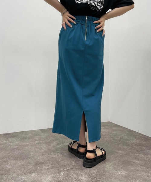 apres jour mignon（アプレジュールミニョン）の「ポンチナロースカート 【ZOZOTOWN限定アイテム】（スカート・レディース・グリーン/杢グレー/ブラック/ブルー・X-LARGE/フリー）」の10枚目の写真